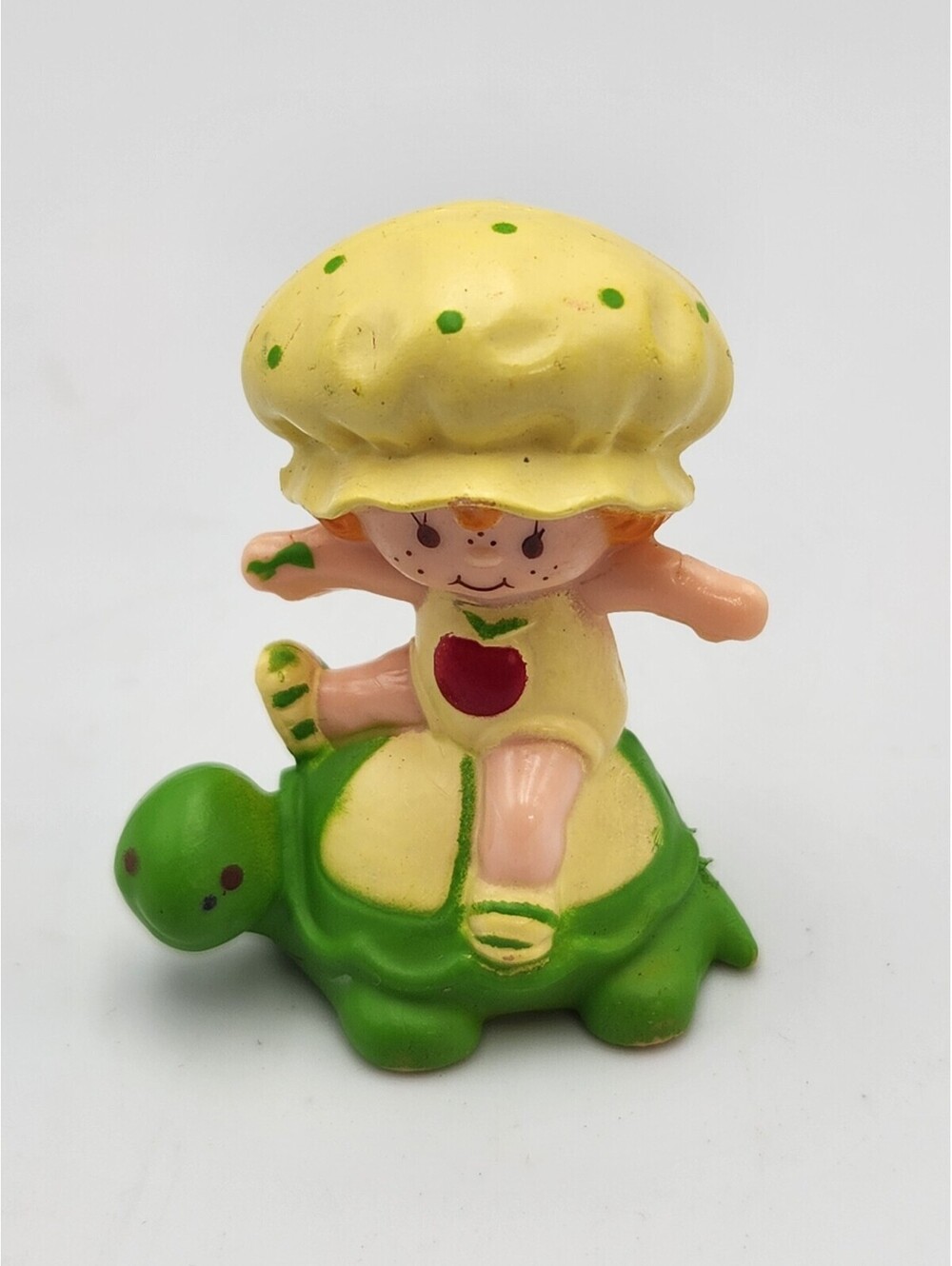 Apple Dumplin & Turtle 1980s  Vintage Mini PVC Strawberry Shortcake Figure Q6